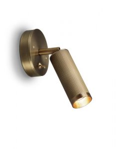 Single Spot Switched Antique Brass